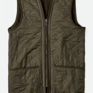 Barbour Dark Olive Green Quilted Vest